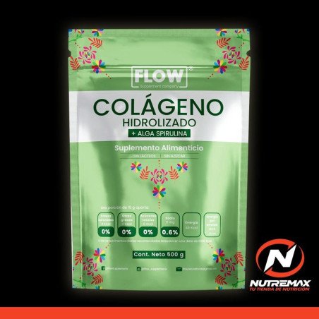 COLAGENO HIDROLIZADO + ALGA SPIRULINA 500 GRS