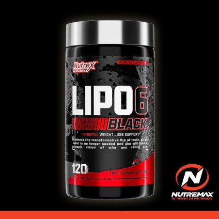 LIPO 6 BLACK  120 Black Caps