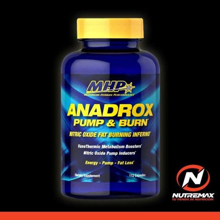 PUMP & BURN ANADROX 112 capsulas