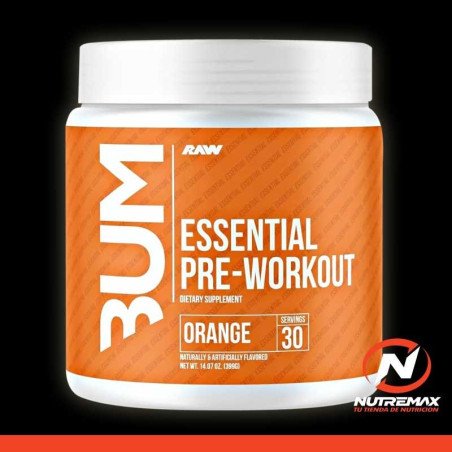 BUM ESSENTIAL PRE-WORKOUT 16.2 Oz (549 GRS)