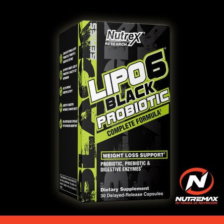 LIPO 6 BLACK PROBIOTIC 30 Capsulas